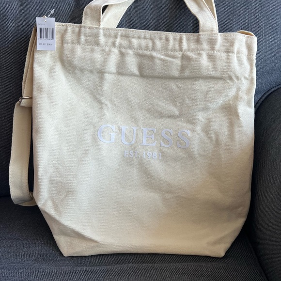 GUESS eco white tote bag - Picture 3 of 4
